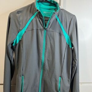 Women's Gray and Teal Jacket